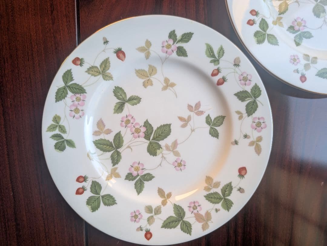  ウェッジウッド ワイルドストロベリー　23cm皿 5枚セット