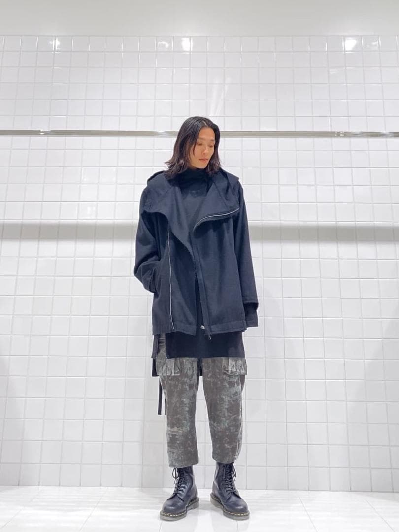 GroundY メルトンフードジャケット