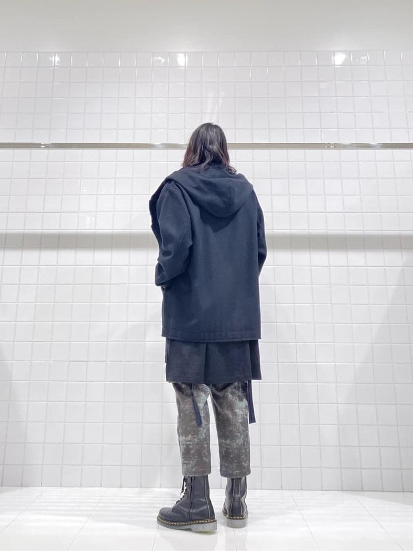 GroundY メルトンフードジャケット