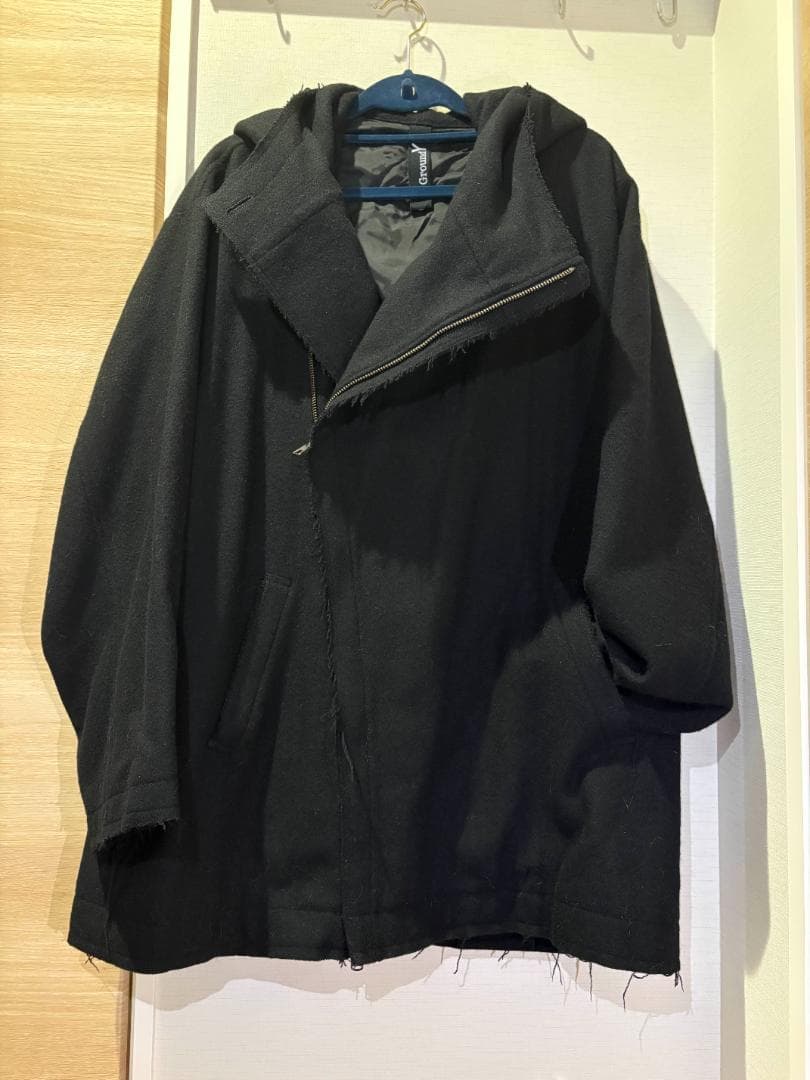 GroundY メルトンフードジャケット