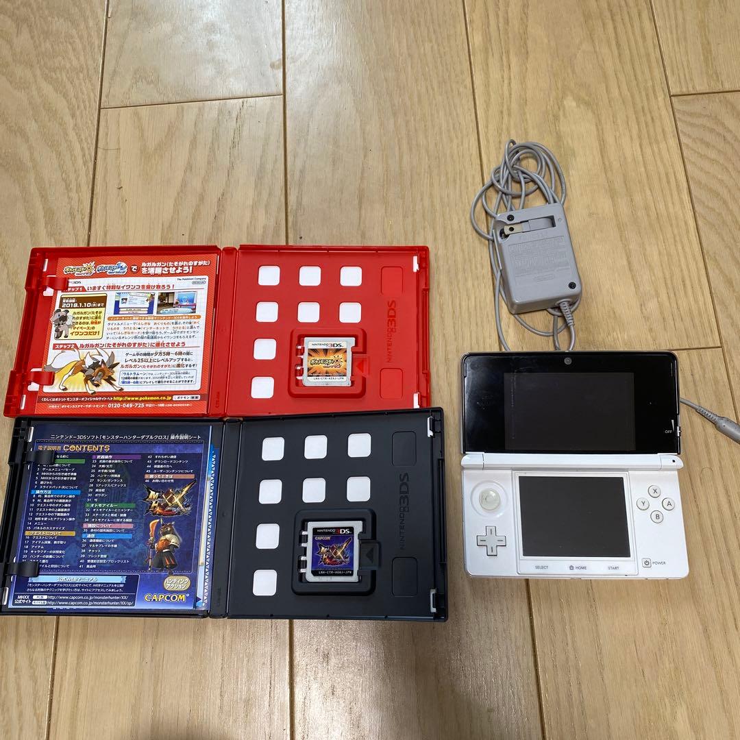 3DS 本体とポケットモンスターウルトラサン　モンスターハンターXX