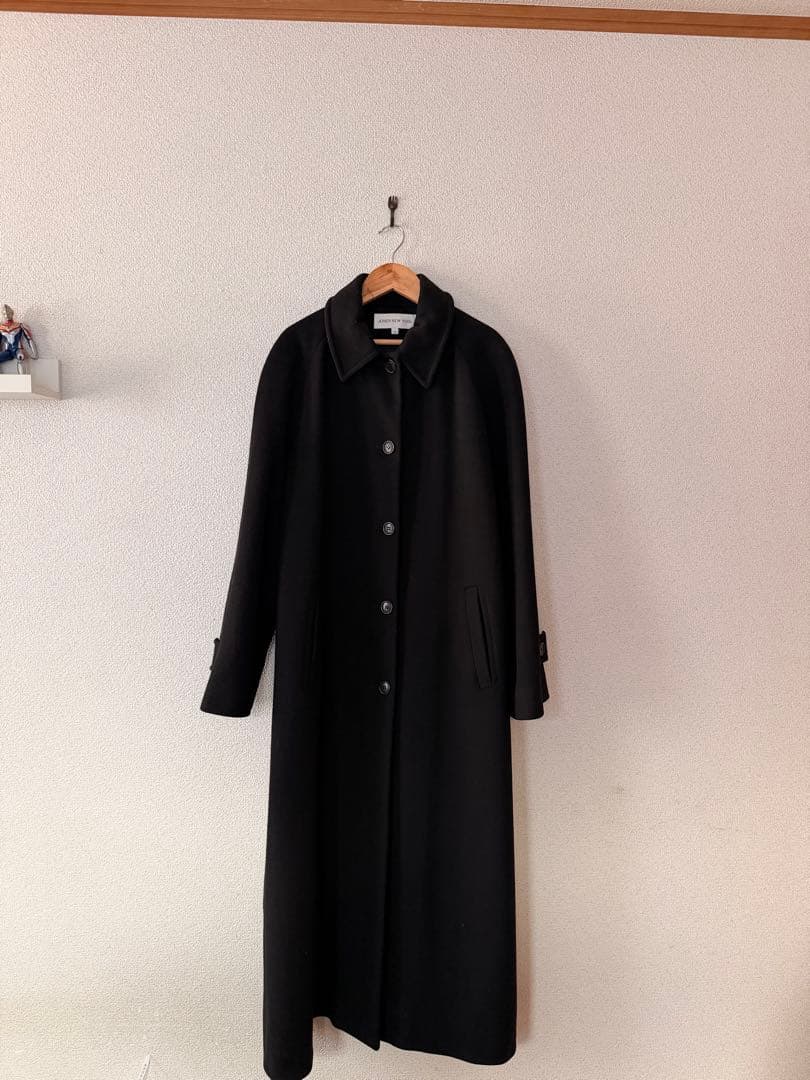 ウールロングコート　マキシ丈コート