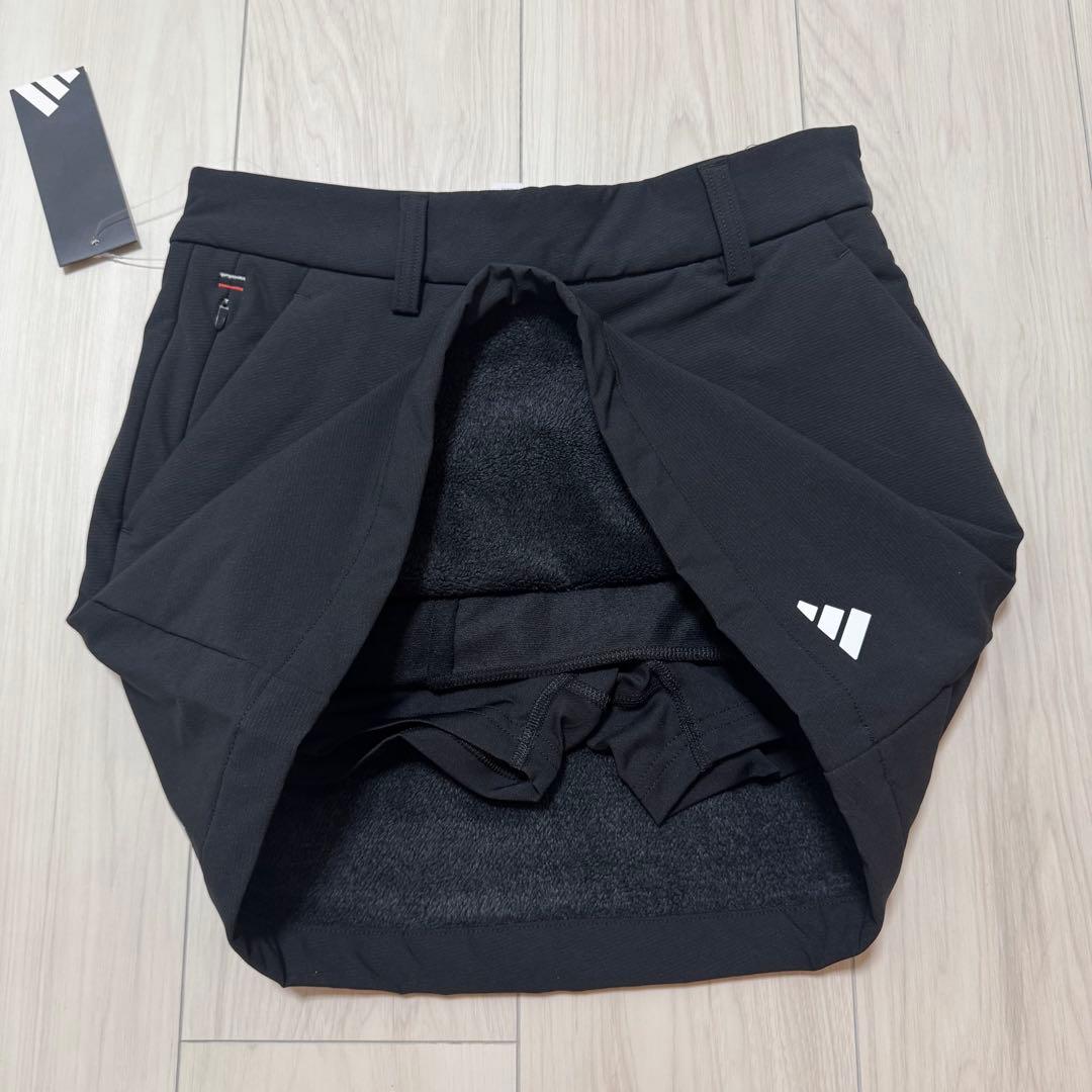 アディダス セットアップ 長袖 裏起毛 スカート 秋冬 かわいい S ブラック