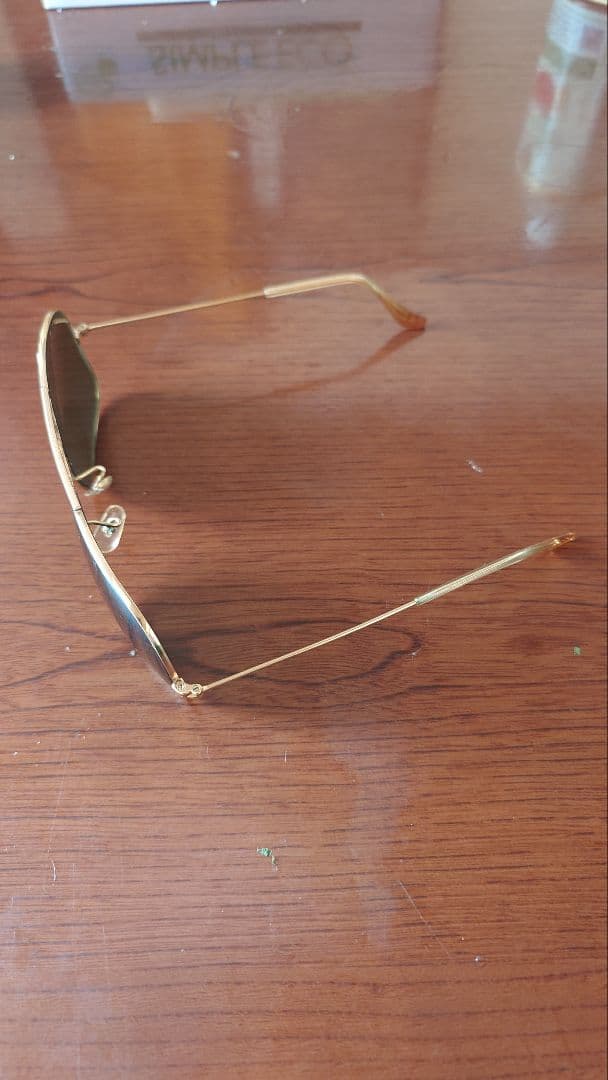 Ray-Ban ゴールド サングラス