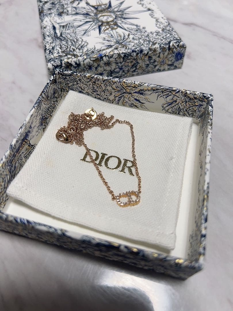 Dior ゴールド Clair D Luneネックレス