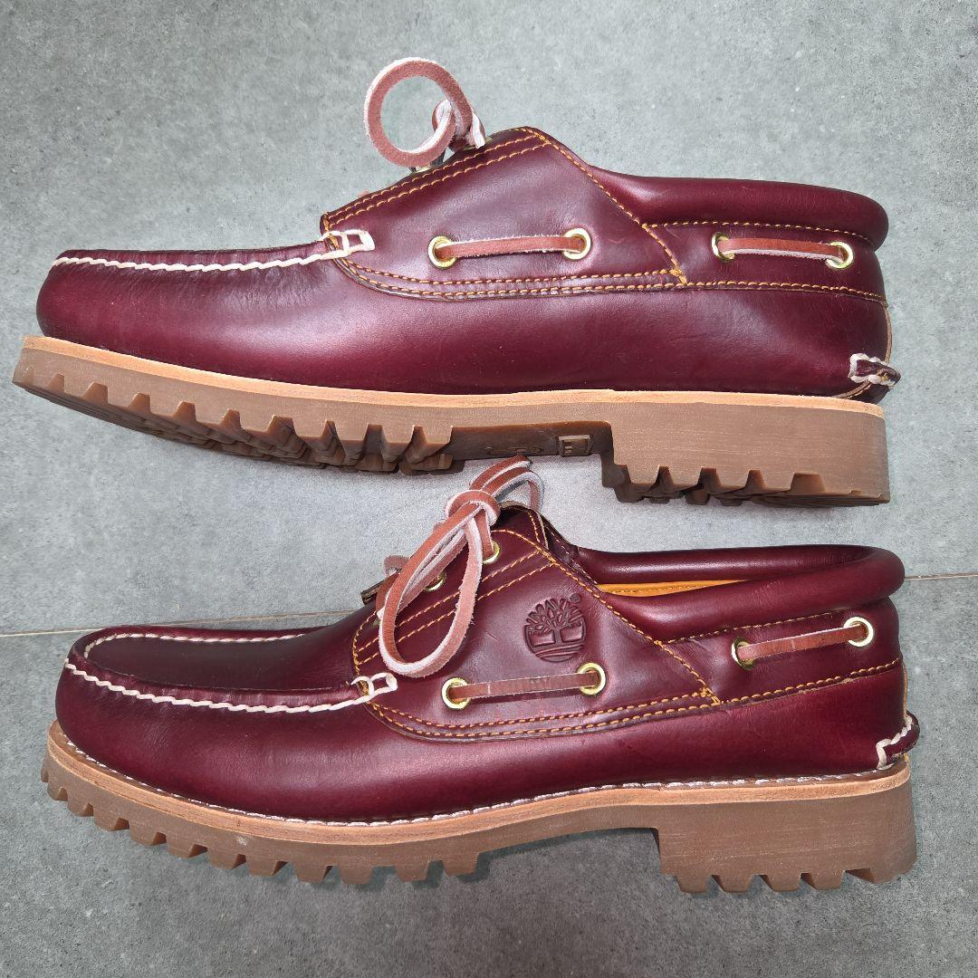 Timberlandスリーアイ3eye クラシックラグ27.5cm バーガンディ