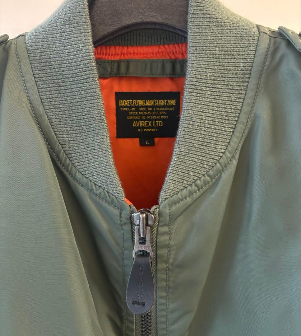【AVIREX/アヴィレックス】MA-1 フライトジャケット Lサイズ