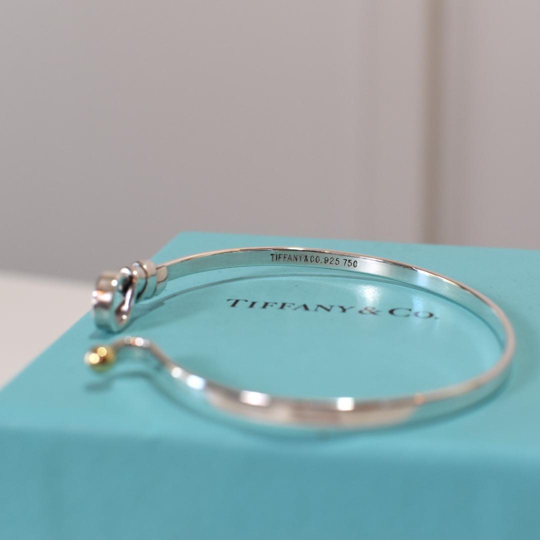 ▢■TIFFANY&Co.■▢ティファニー　　フック＆アイバングル