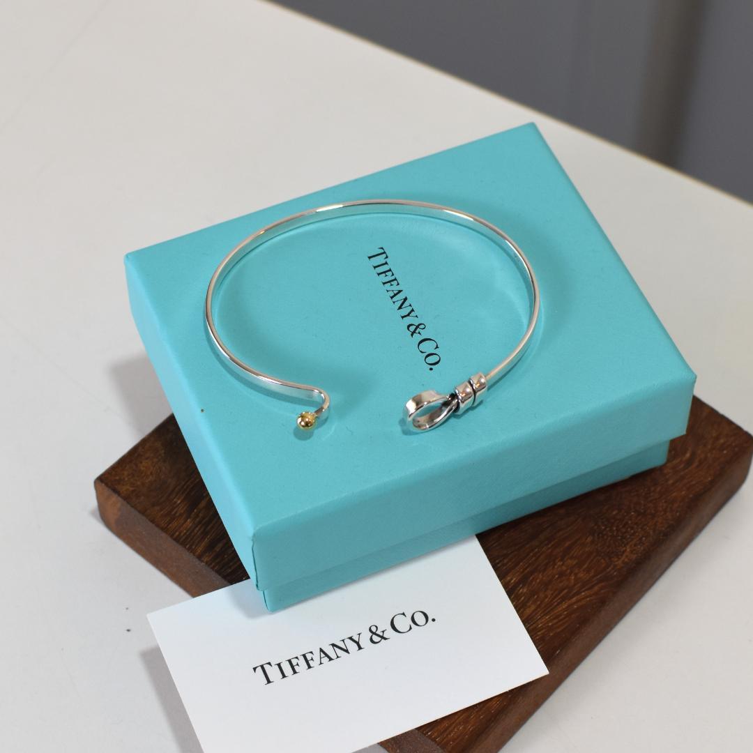 ▢■TIFFANY&Co.■▢ティファニー　　フック＆アイバングル