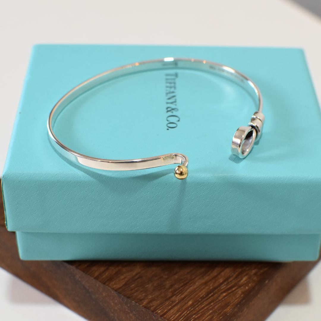 ▢■TIFFANY&Co.■▢ティファニー　　フック＆アイバングル