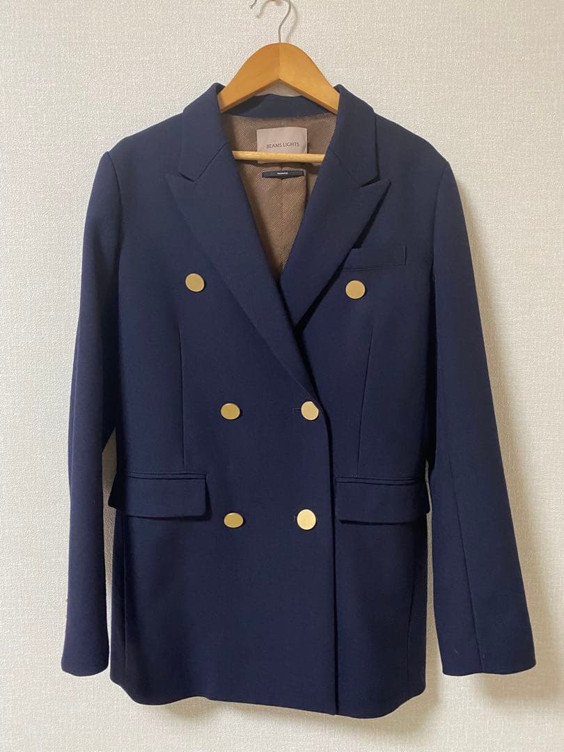 専用⭐️BEAMS LIGHTSビームス紺ブレウールダブルテーラードジャケット