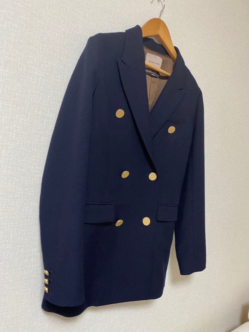 専用⭐️BEAMS LIGHTSビームス紺ブレウールダブルテーラードジャケット