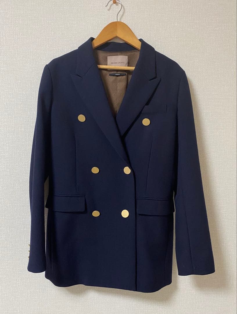 専用⭐️BEAMS LIGHTSビームス紺ブレウールダブルテーラードジャケット