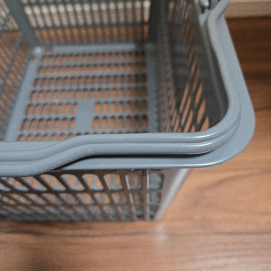 P.F.S. PARTS CENTER グレー バスケット　買い物 かご