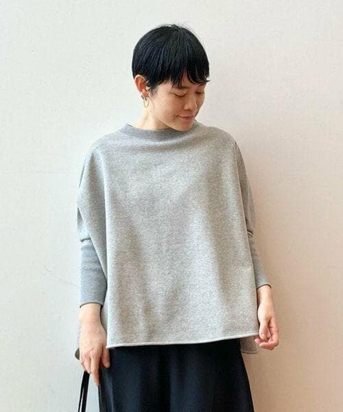 新品 BEARDSLEY 裾ラウンドプルオーバー スウェット グレー