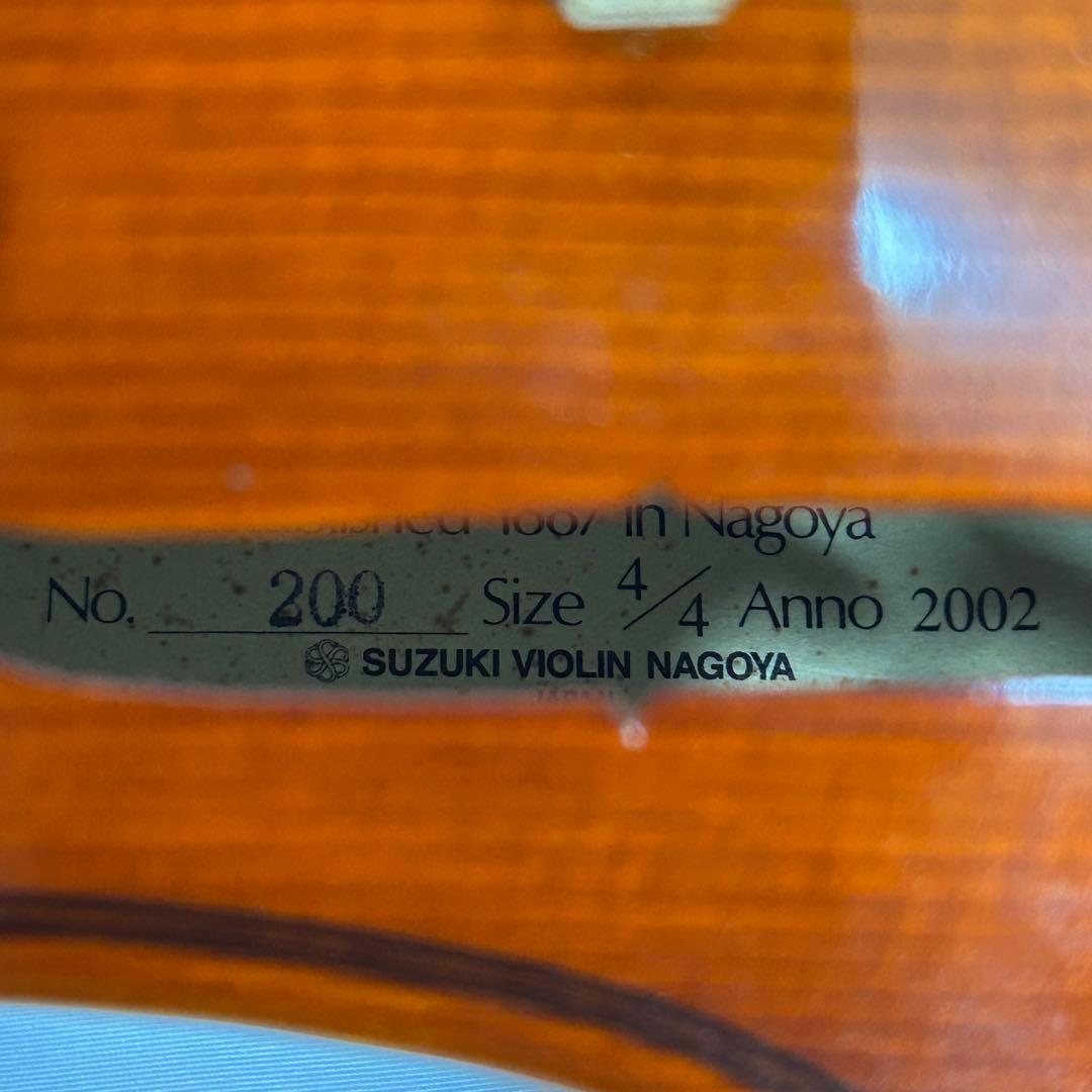 SUZUKI スズキ No.200 4/4サイズ 2002年製 バイオリン