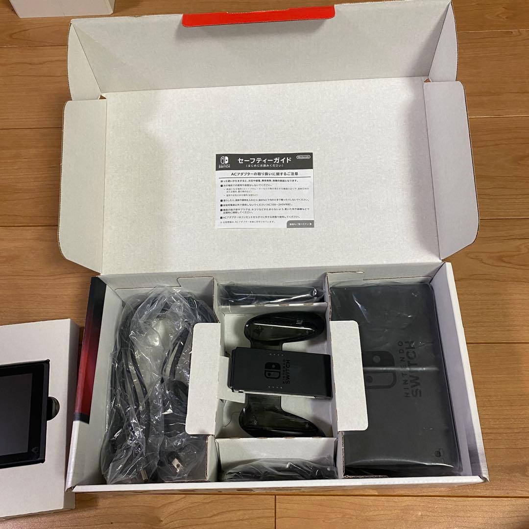 Nintendo Switch 本体 グレー ジョイコン 充電グリップ付