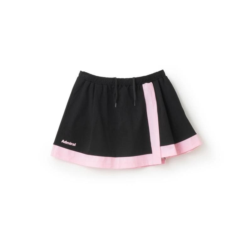 アドミラル バイカラーカスケードフレアスコート (ATLA555) ブラック