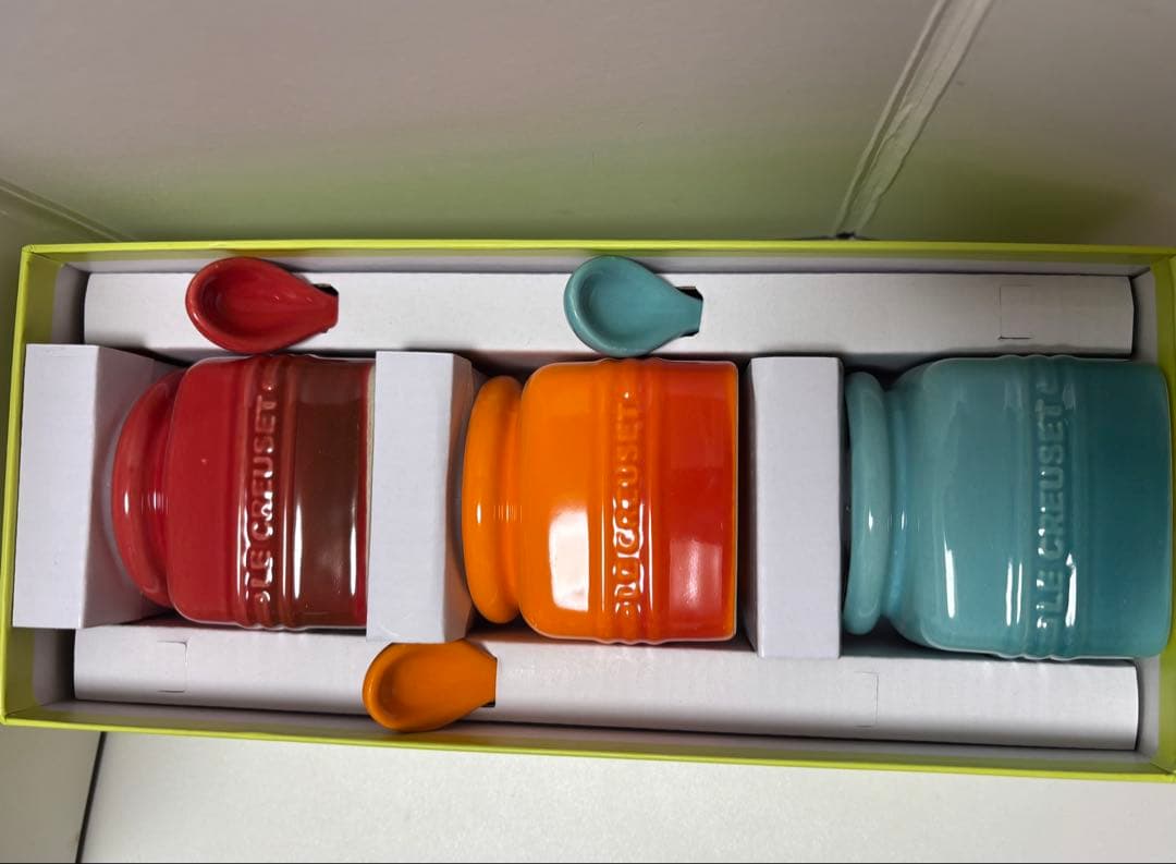 ル・クルーゼ シーズニングジャー 調味料ポット スパイスジャー 3個セット