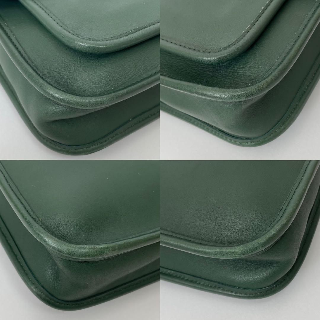 希少 オールドコーチ OLDCOACH ビジネスバッグ ターンロック グリーン