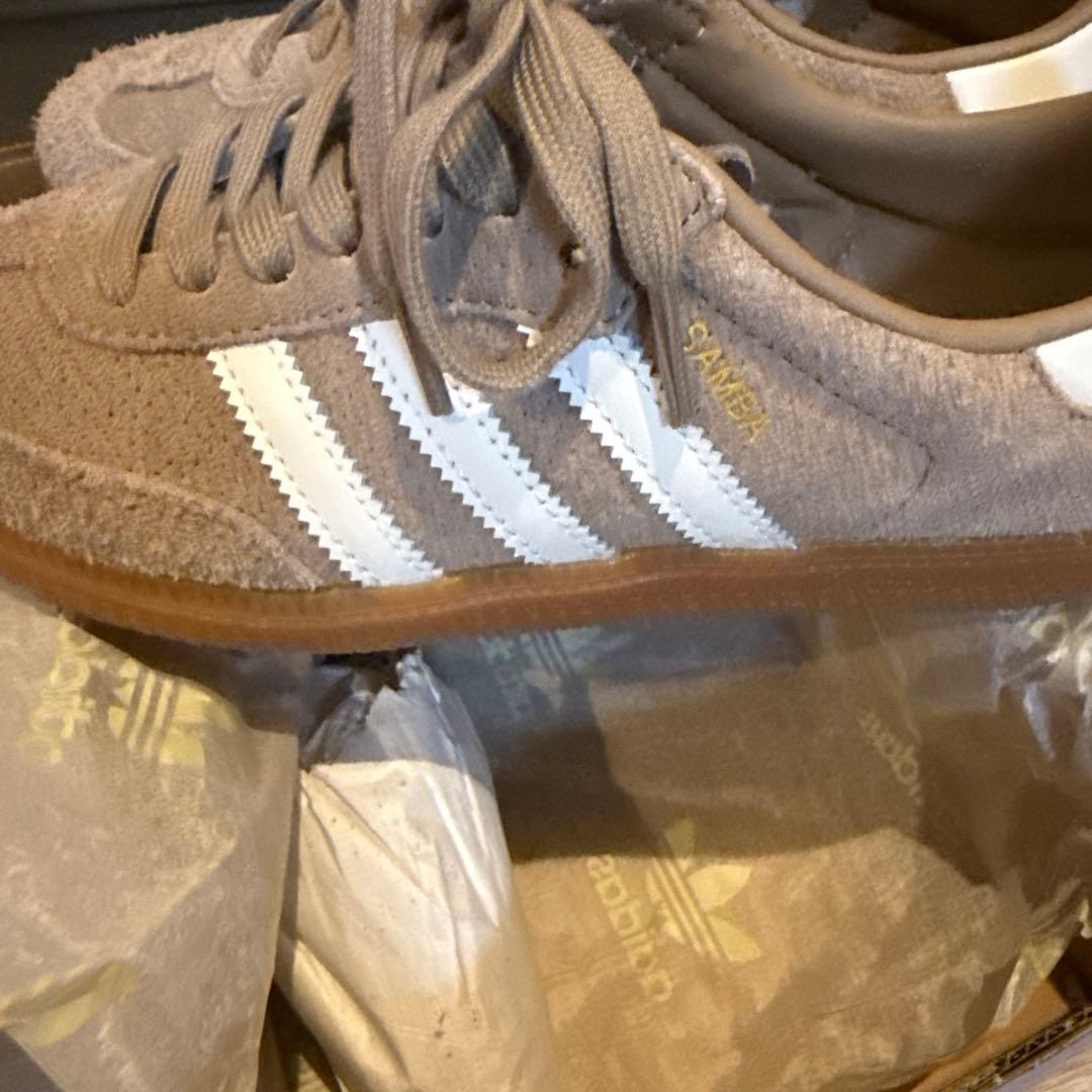 adidas SAMBAベージュ スエード スニーカー23センチ
