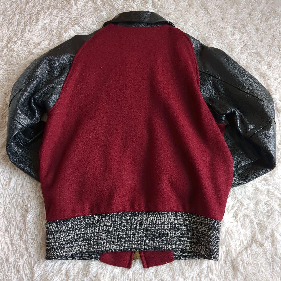 SKOOKUM スクーカム レザースタジャン レターマンジャケット 希少色 L