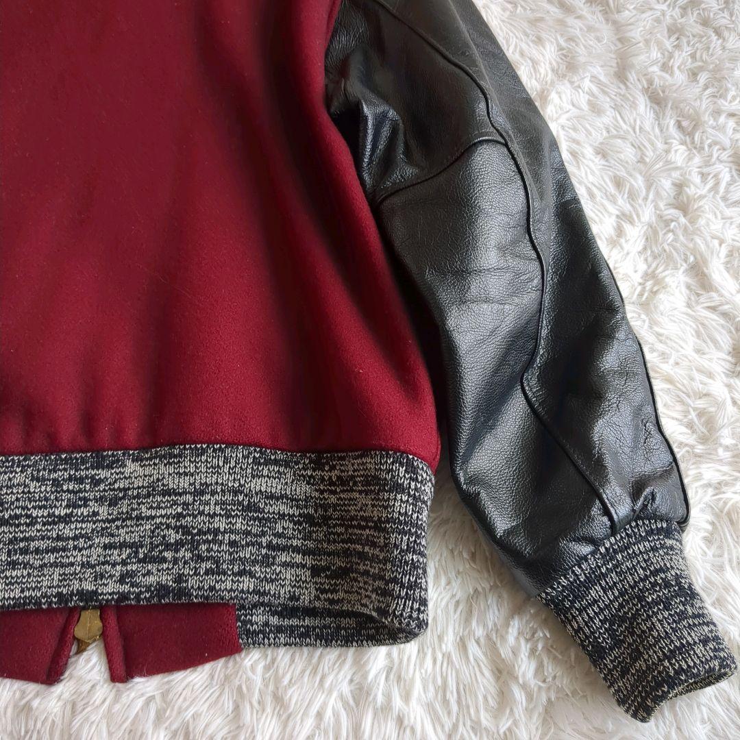 SKOOKUM スクーカム レザースタジャン レターマンジャケット 希少色 L