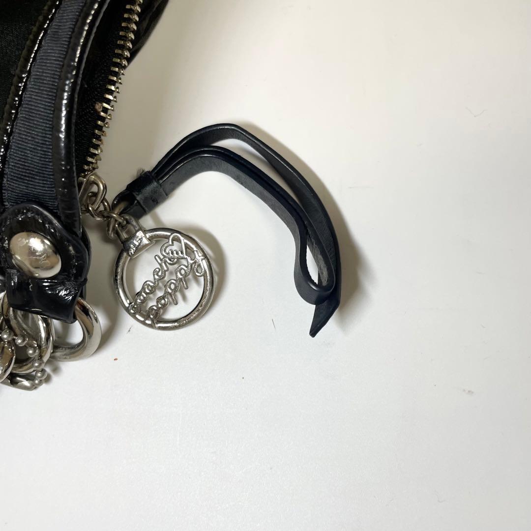 美品✨COACH ショルダーバッグ poppy 2way 大容量 黒 y2k