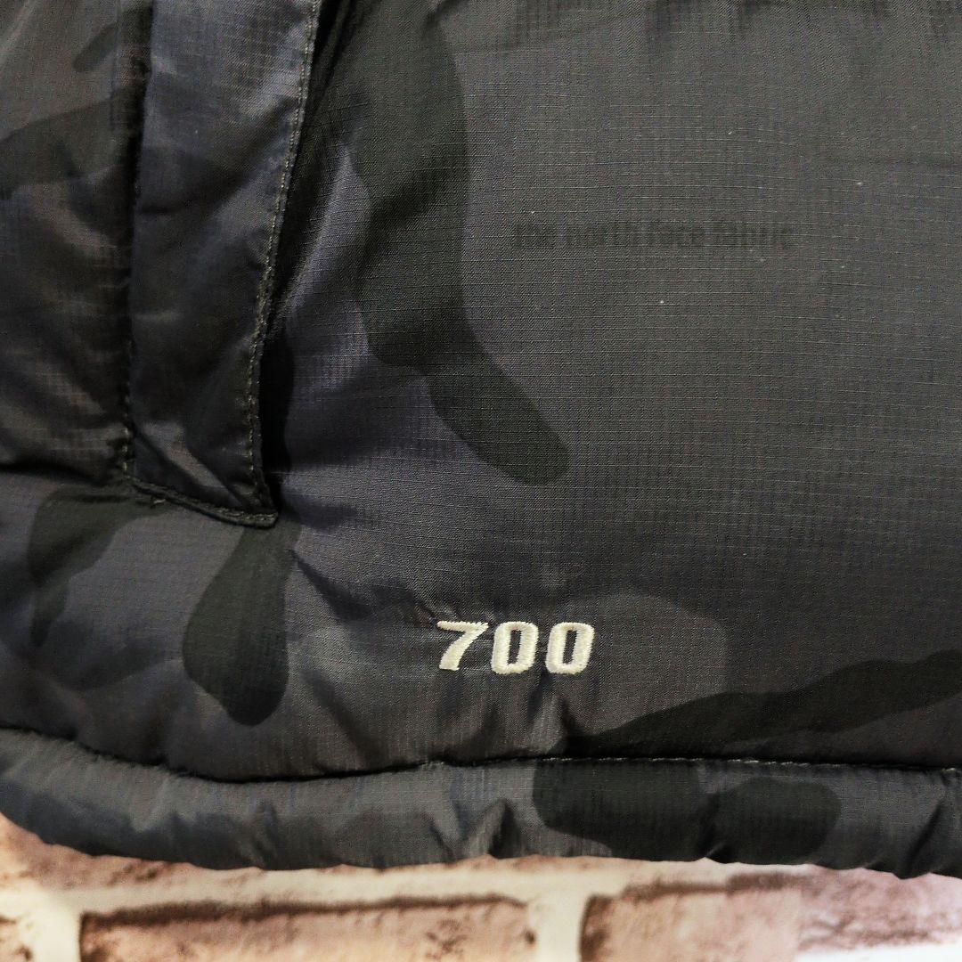 THE NORTH FACE センターロゴ刺繍 カモフラ ヌプシ ダウンベスト
