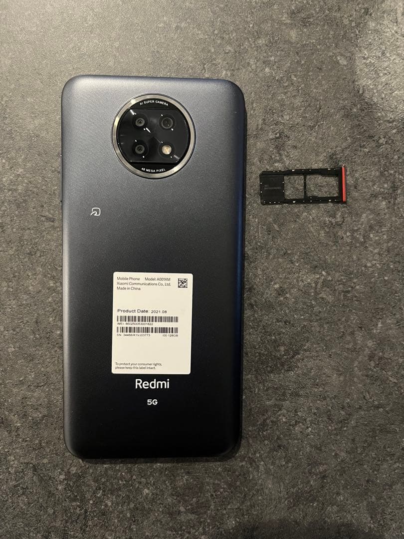 【動作良好】Xiaomi redmi note 9T ブラック 128GB