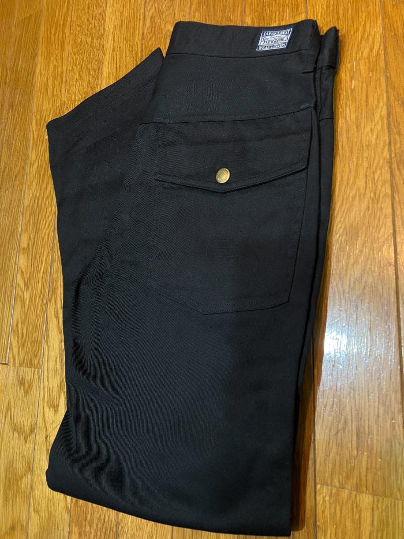 Pherrow's フェローズ ワークパンツ ブラック 黒 サイズ30