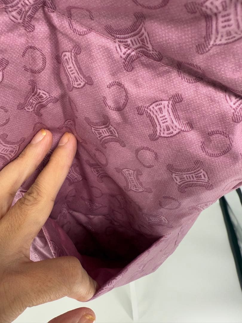 ❣️紫ピンクダウンベスト新品未使用CELINE セリーヌ　ダウンベスト　マカダム柄