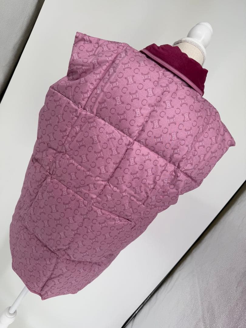 ❣️紫ピンクダウンベスト新品未使用CELINE セリーヌ　ダウンベスト　マカダム柄