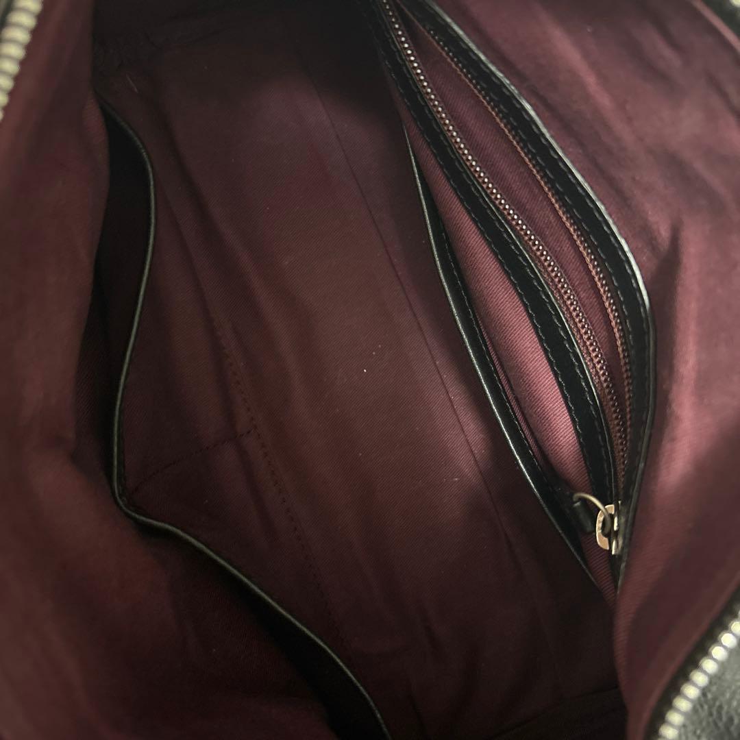 AVIREX 黒 レザーボストンバッグ