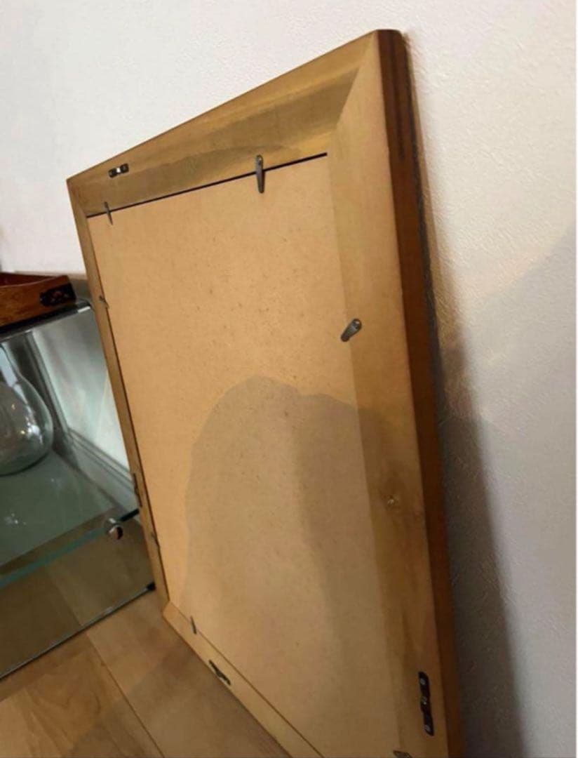 【最終価格】Vintageヴィンテージ特大デザインフレーム木製ミッドセンチュリー