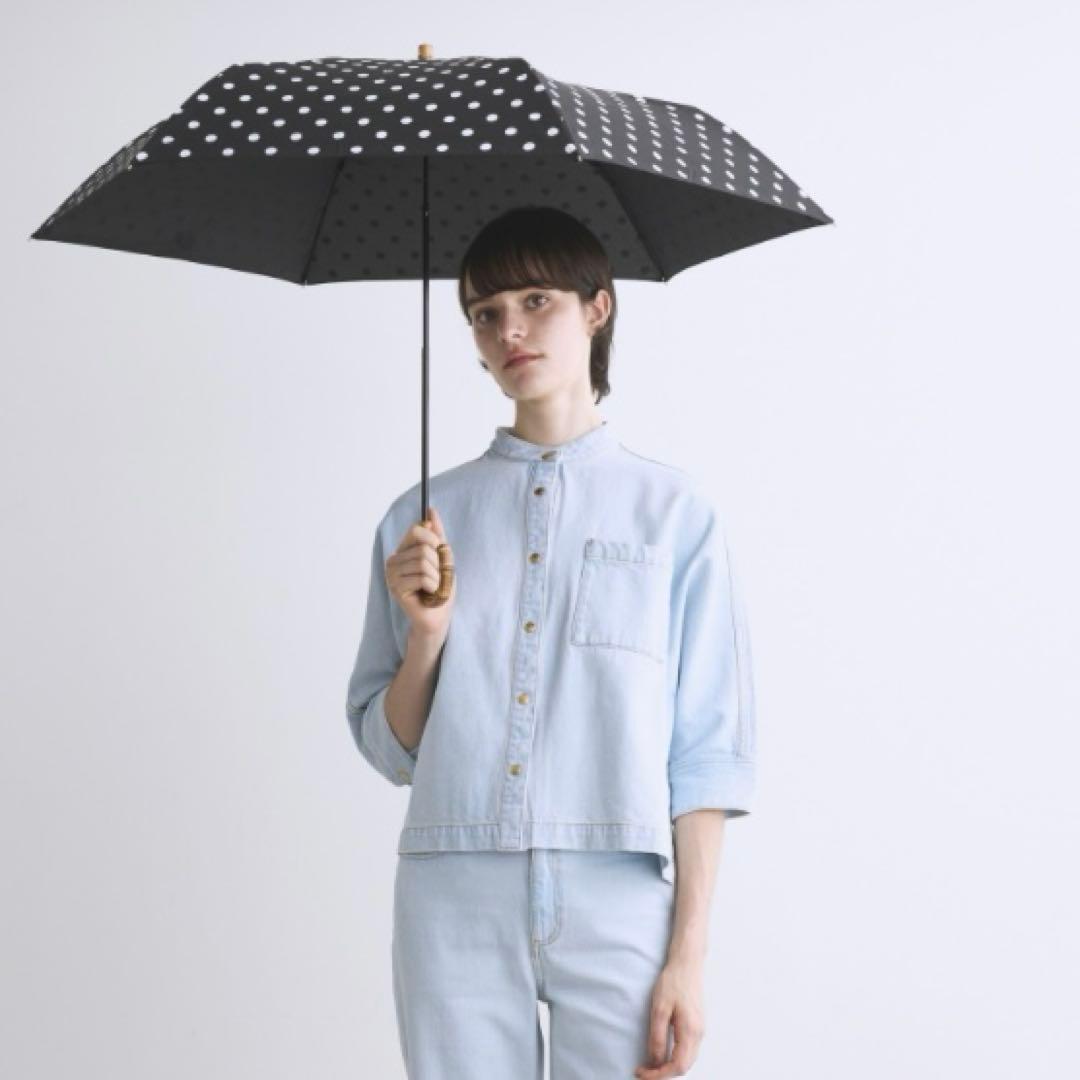 新品未使用 トラディショナルウェザーウェア 折りたたみ傘 ドット バンブー