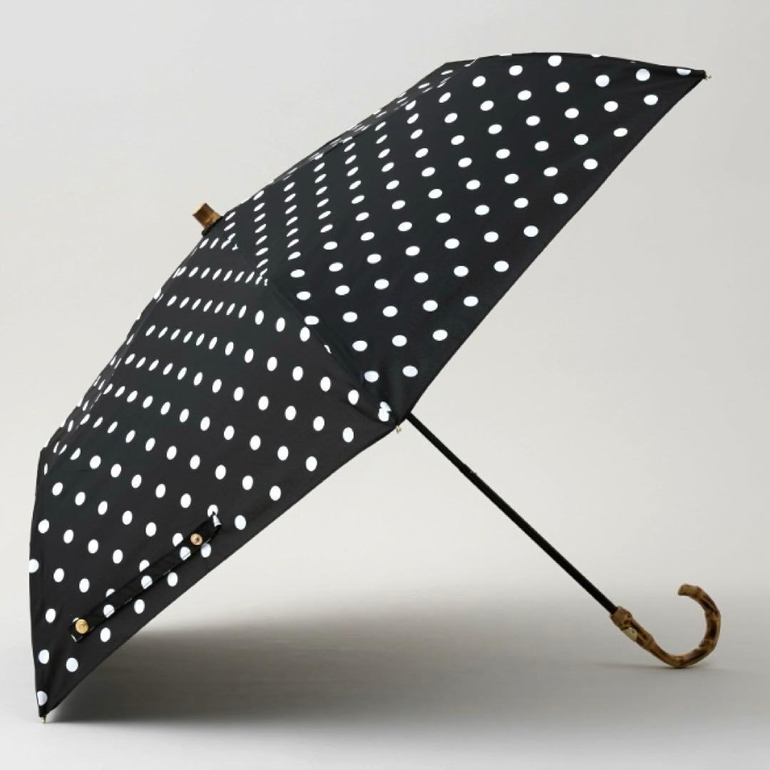 新品未使用 トラディショナルウェザーウェア 折りたたみ傘 ドット バンブー