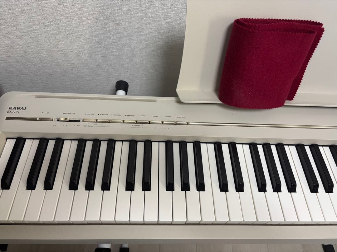 【ペダル・台付き】ES120 88鍵 電子ピアノ ホワイト