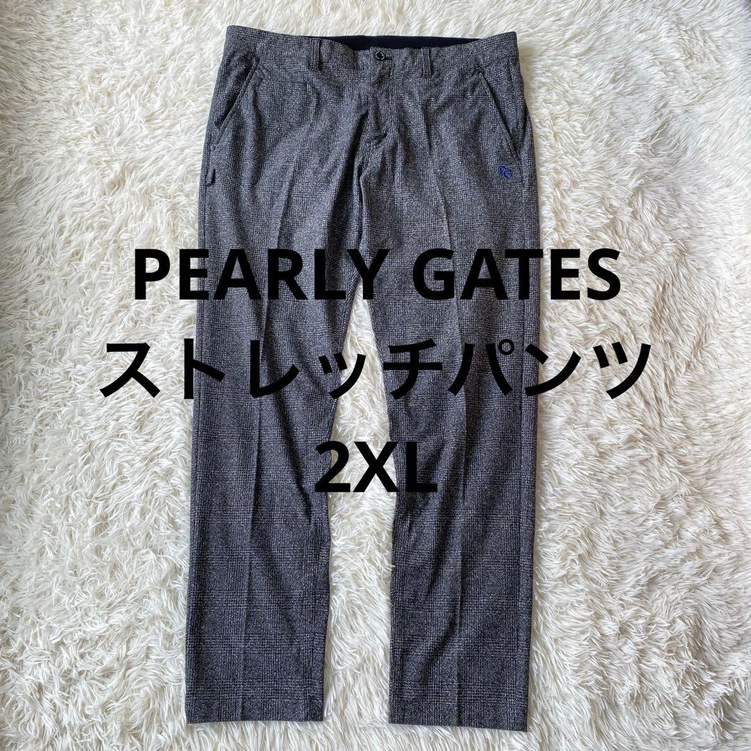 【美品】パーリーゲイツ　ストレッチパンツ　30周年　大きいサイズ　グレンチェック