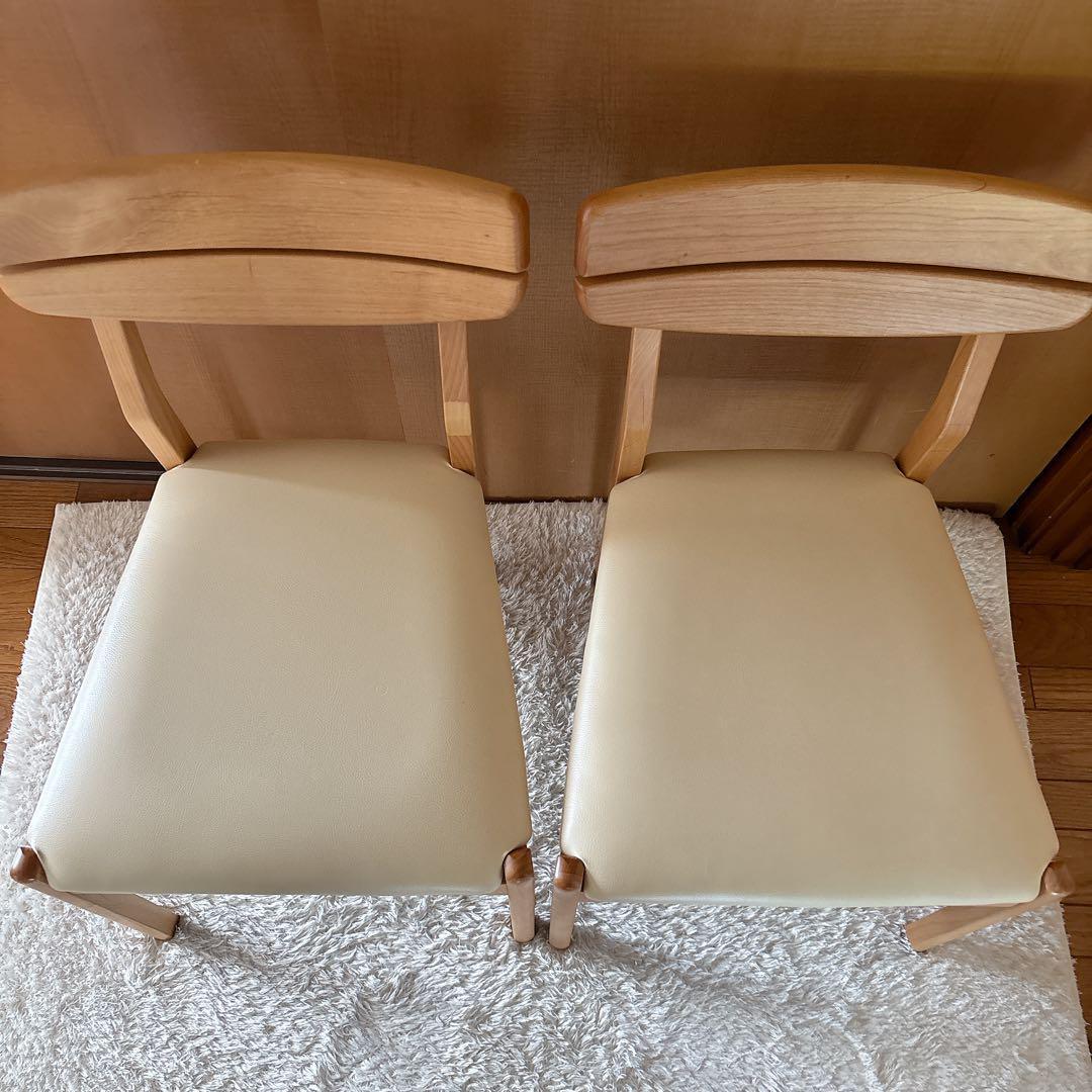 しまりえ 様リクエスト品 2脚セット】ニトリ アルナス ダイニングチェア 天然木