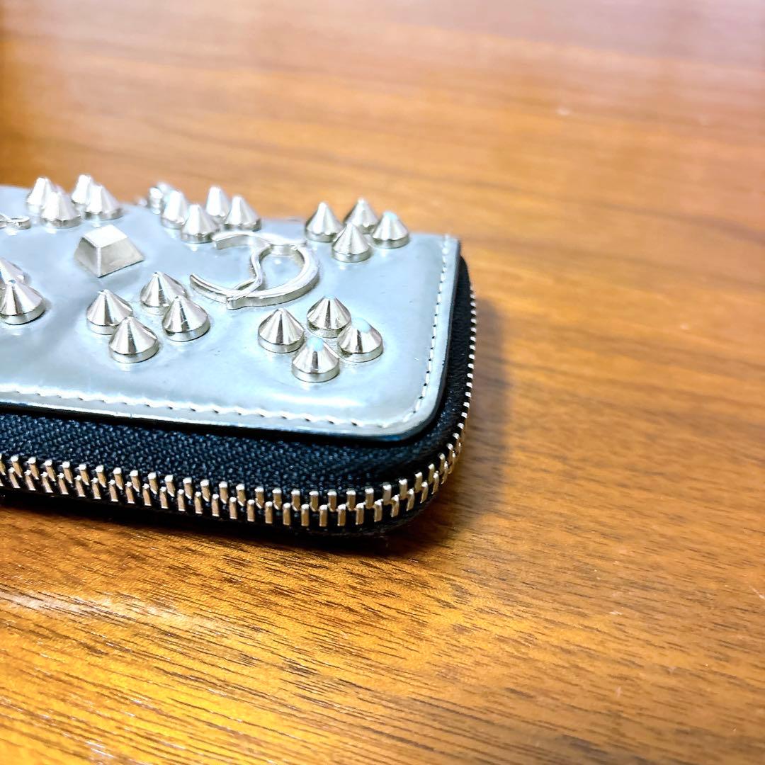 美品✨ルブタン キーケース パネトーネ シルバー グレー ケース
