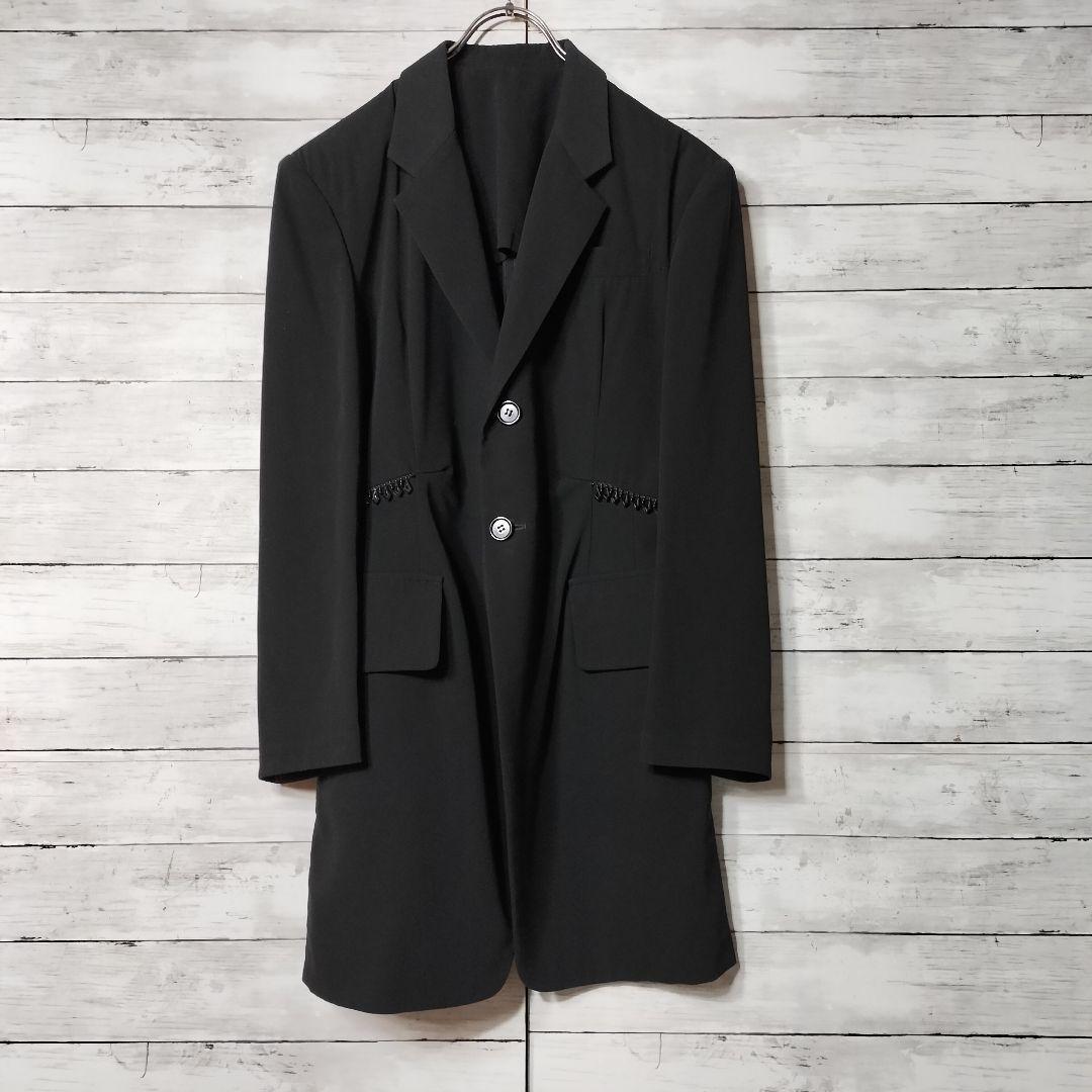 2012awワイズ ミドル丈装飾付きテーラードジャケット コート ヨウジヤマモト