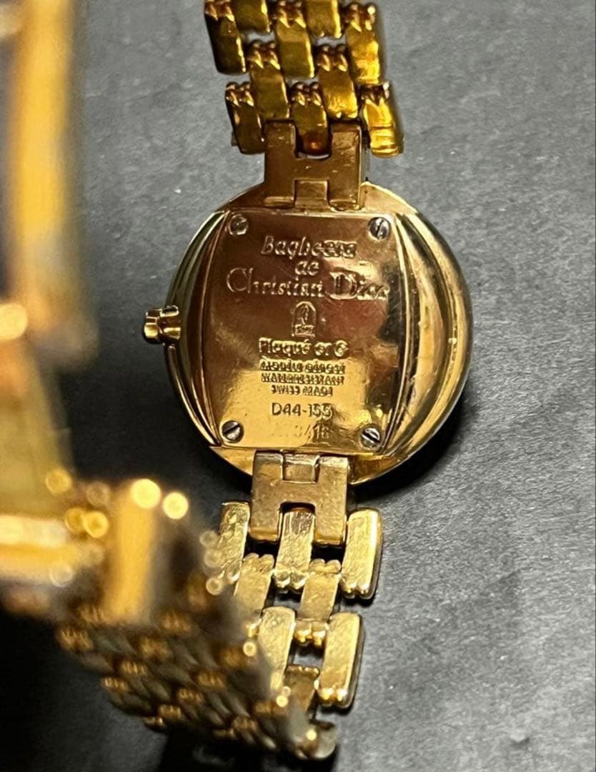 ★超美品！クリスチャンディオール バギラ石付レディース腕時計　動作良好