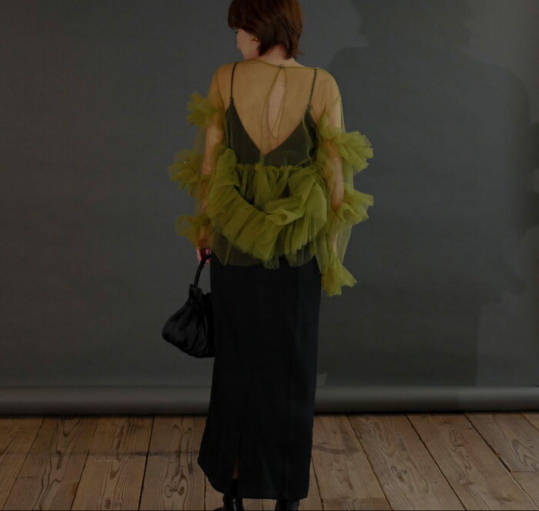 my shawty オケージョン チュール トップスと別メーカーワンピース