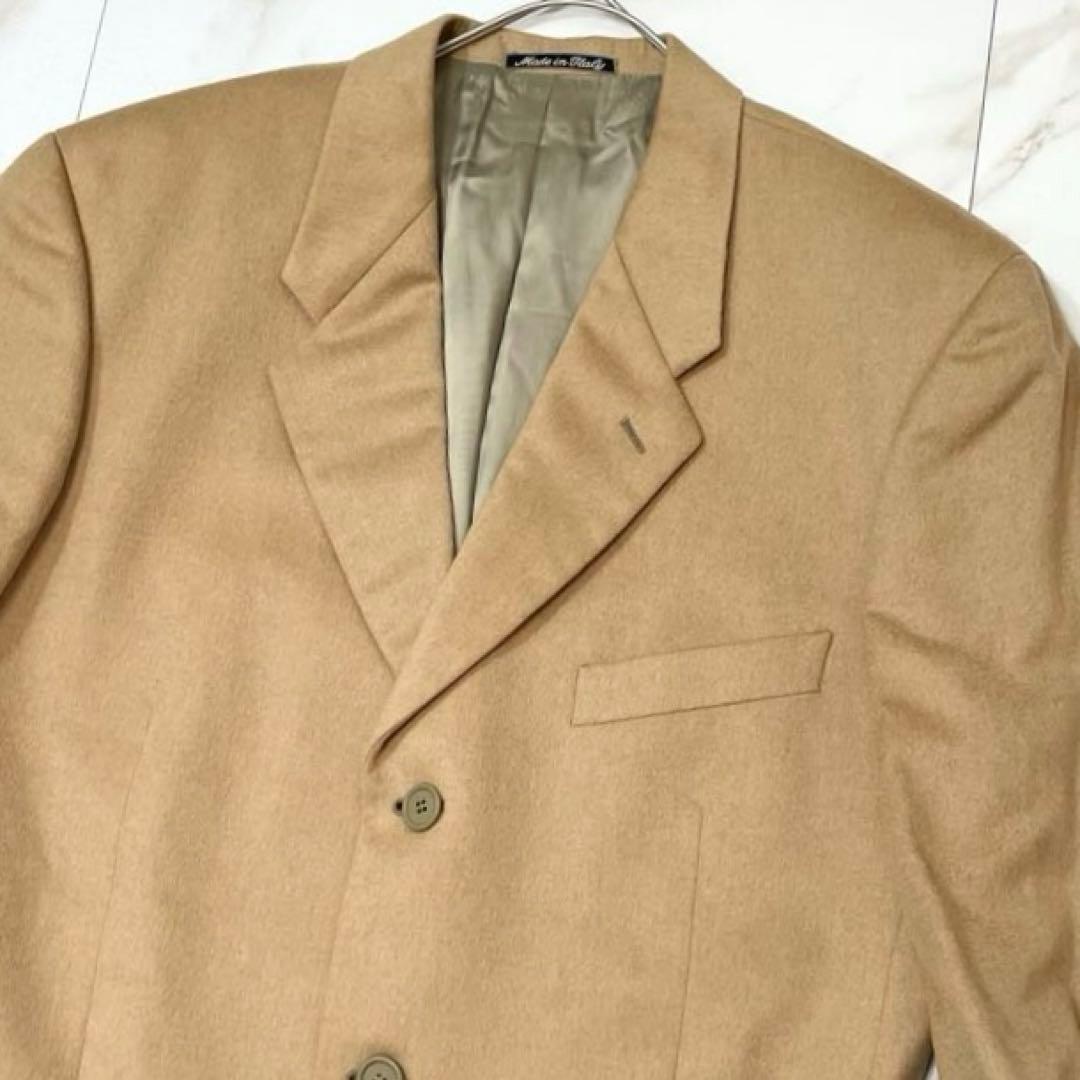 【美品★キャメルヘア100%】ジョルジオアルマーニ テーラードジャケットベージュ