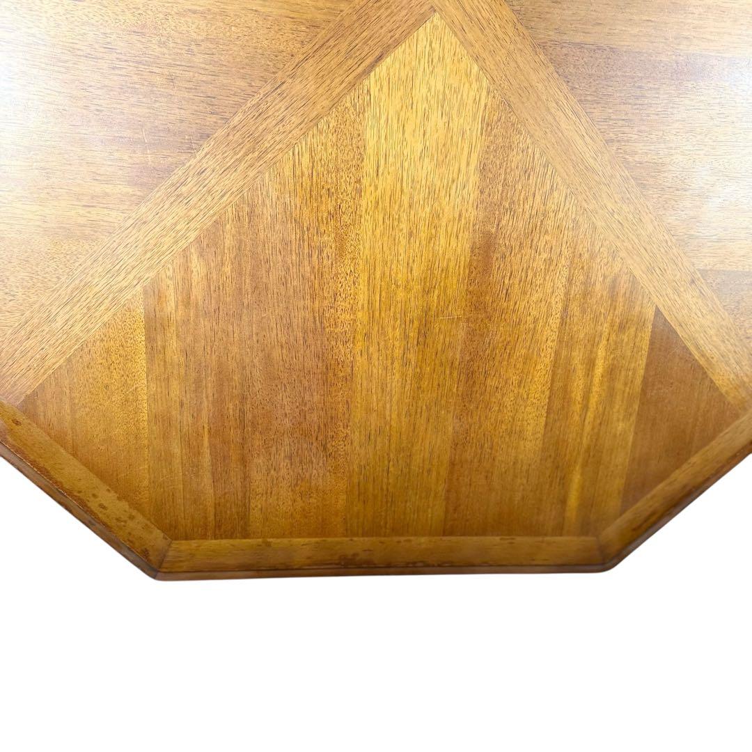 HR762 【天板木目が素敵な】maruni センターテーブル　8角形