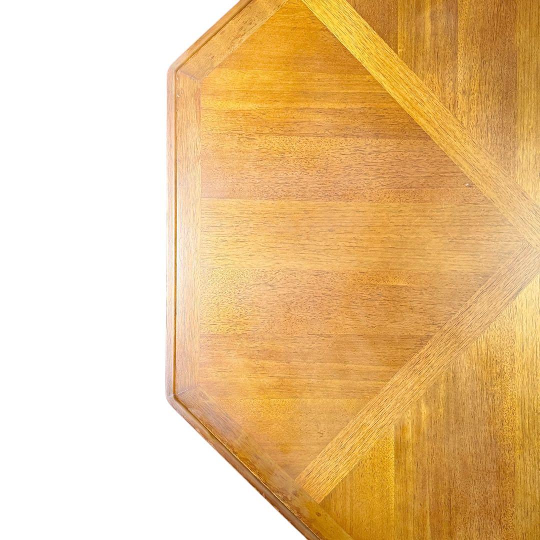 HR762 【天板木目が素敵な】maruni センターテーブル　8角形