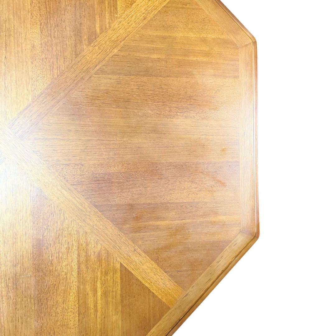 HR762 【天板木目が素敵な】maruni センターテーブル　8角形