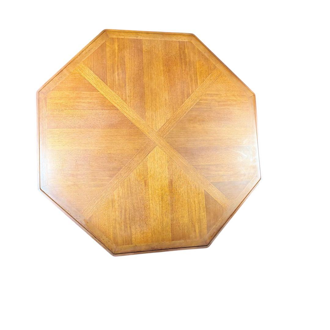 HR762 【天板木目が素敵な】maruni センターテーブル　8角形