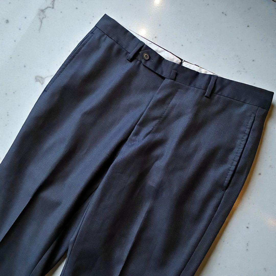 極美品 ロロピアーナ ユニバーサルランゲージ セットアップシングルスーツ 紺色